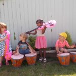 Children with musical instruments