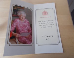 Card from the Queen