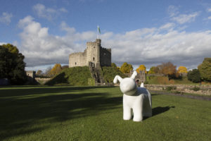 Snowdog at Cardiff Castle