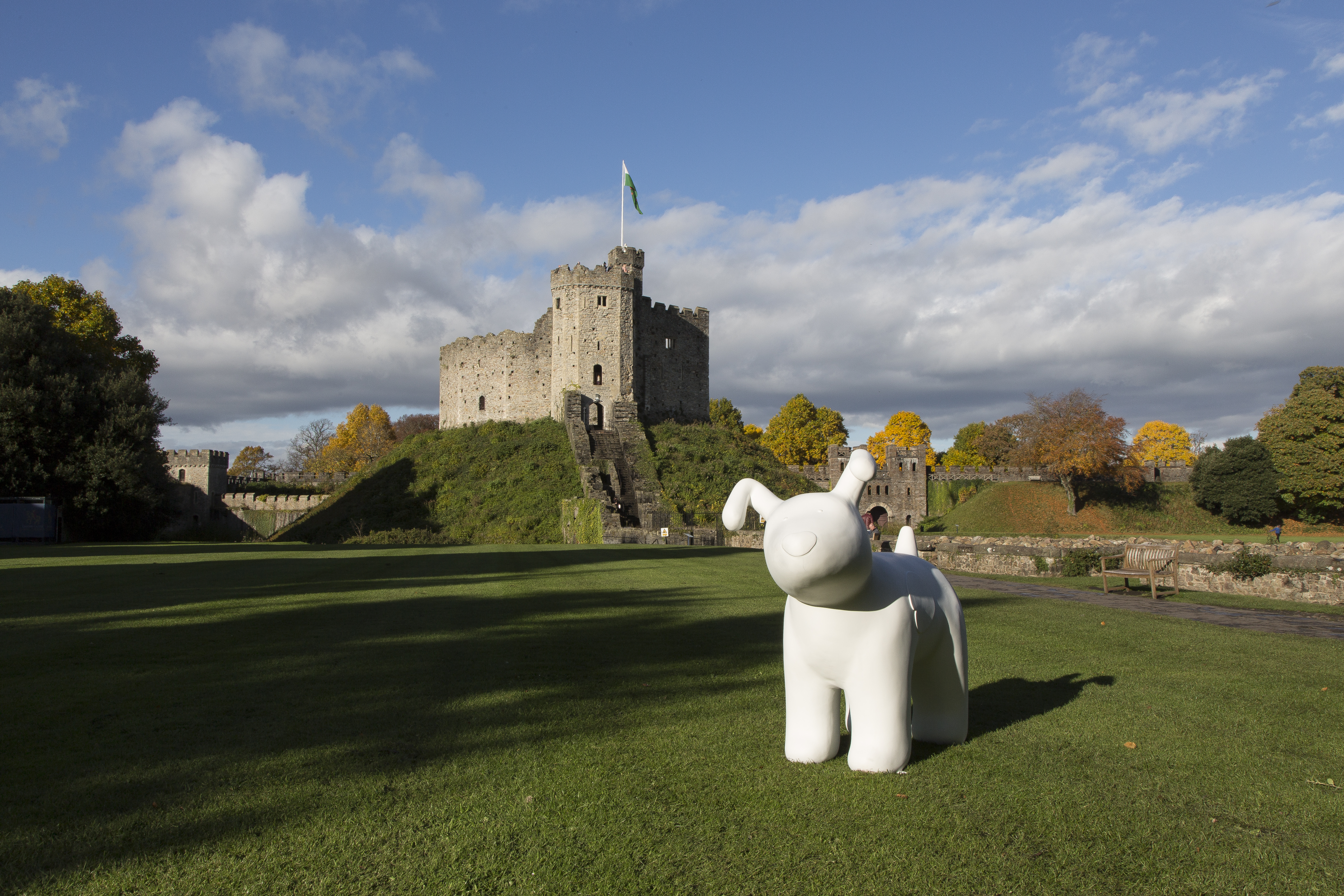 Ty Hafan Snow Dog at Cardiff Castle