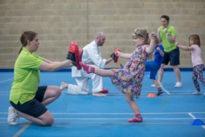 Picture of children doing karate